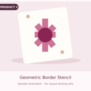 DEMO — Geometric Border Stencil