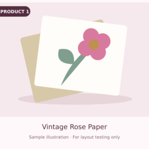 DEMO — Vintage Rose Paper